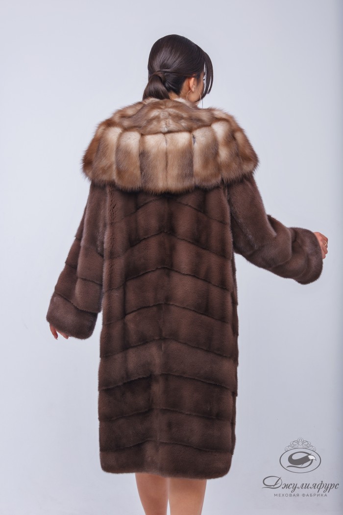Пальто из норки М-2102